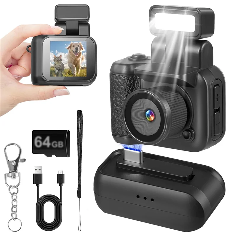 Mini Retro Keychain Camera