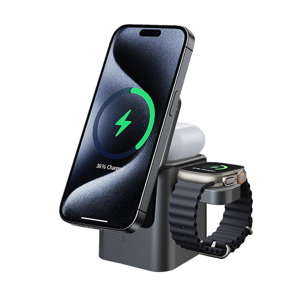 Magnetic 3-in-1 Charging Station