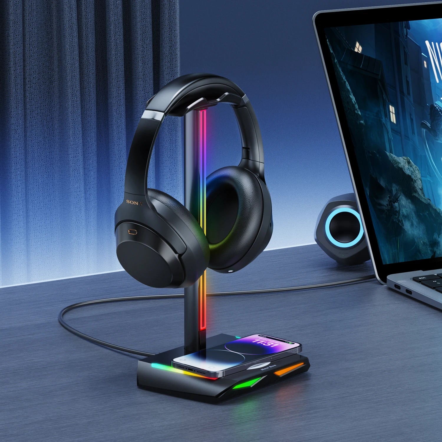 RGB Headset Stand Charger