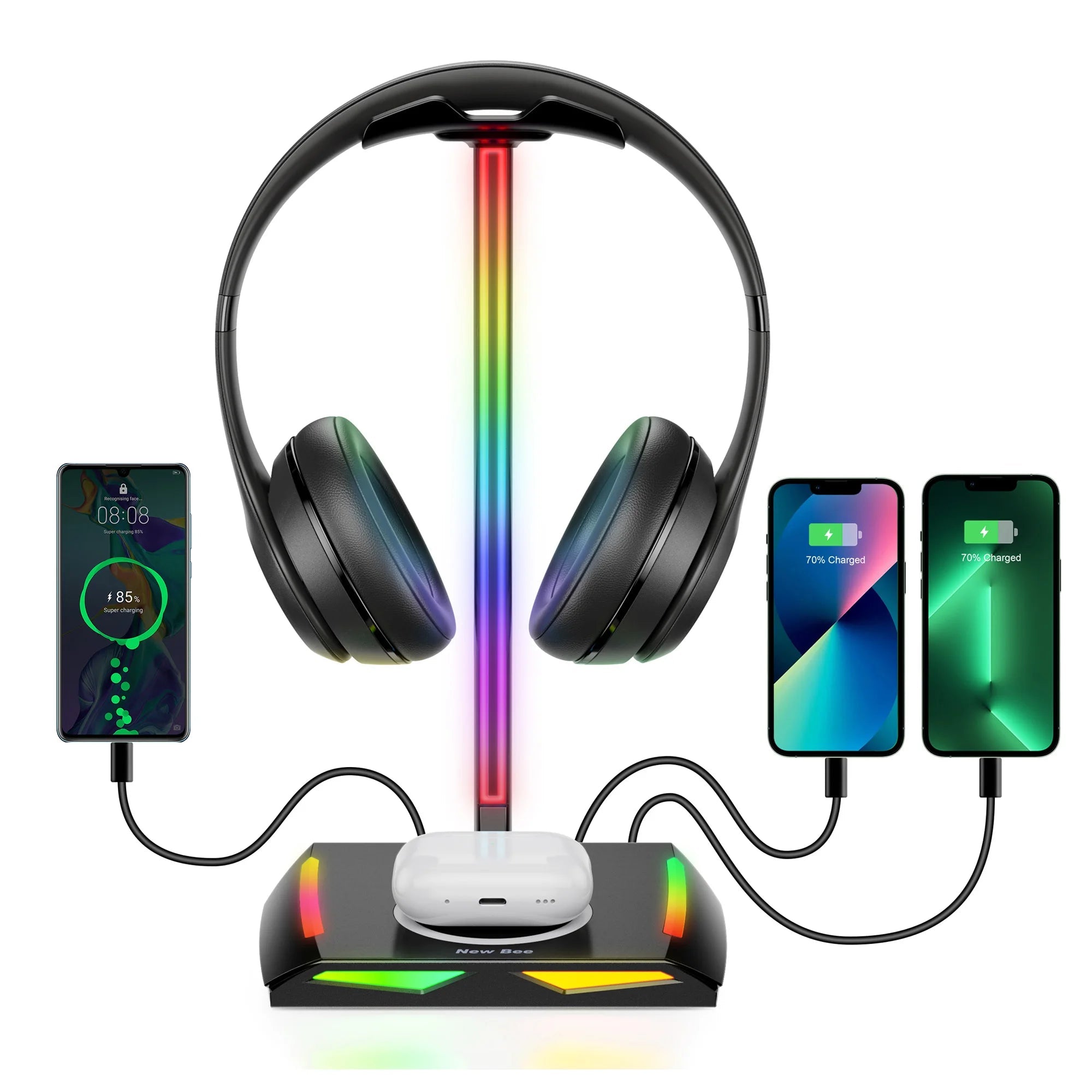 RGB Headset Stand Charger