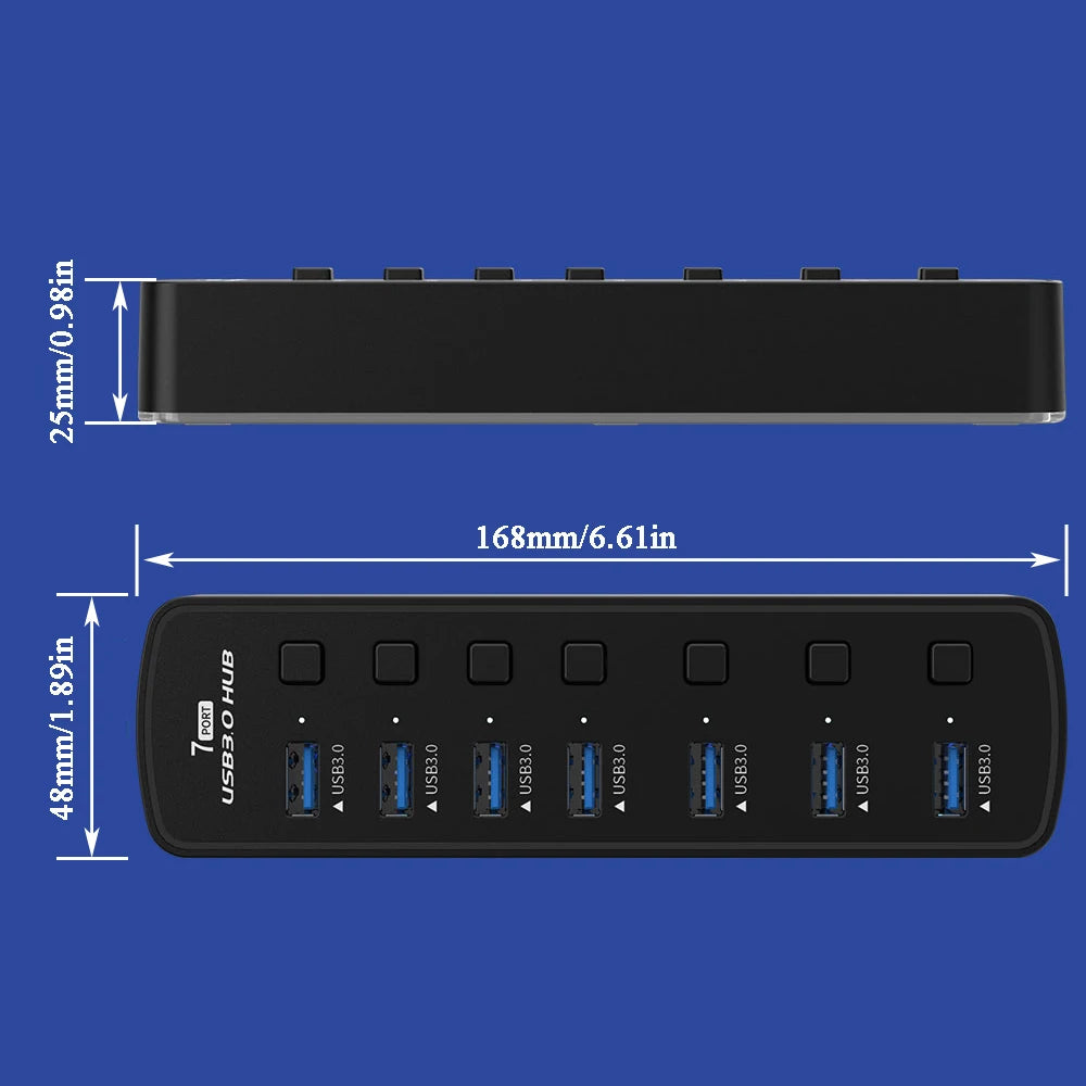USB 3.0 RGB Multi-Port Hub